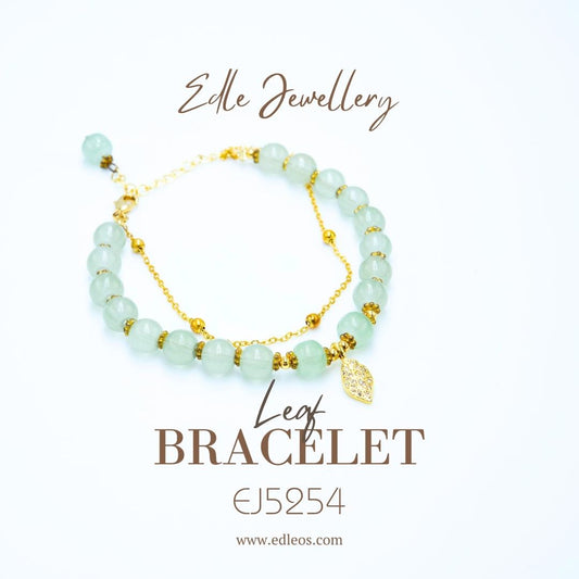 EJ5254 Leaf(Jade) - Premium Bracelet from EDLE - Just $28! Shop now at EDLE SHOPPING