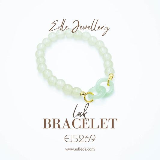 EJ5269 Lock(Jade) - Premium Bracelet from EDLE - Just $28! Shop now at EDLE SHOPPING