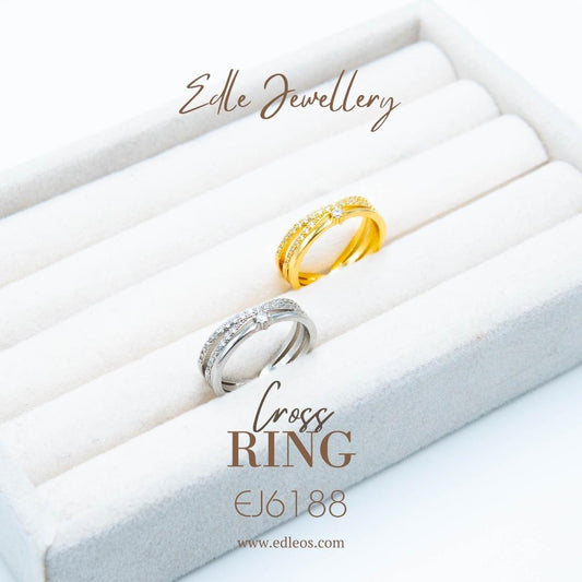 EJ6188 Cross(18K) - Premium ring from EDLE - Just $28! Shop now at EDLE SHOPPING