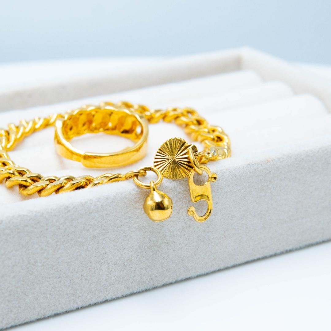 EJ8000 Combo Ring+Bracelet (24K) - Premium ring from EDLE - Just $35! Shop now at EDLE SHOPPING
