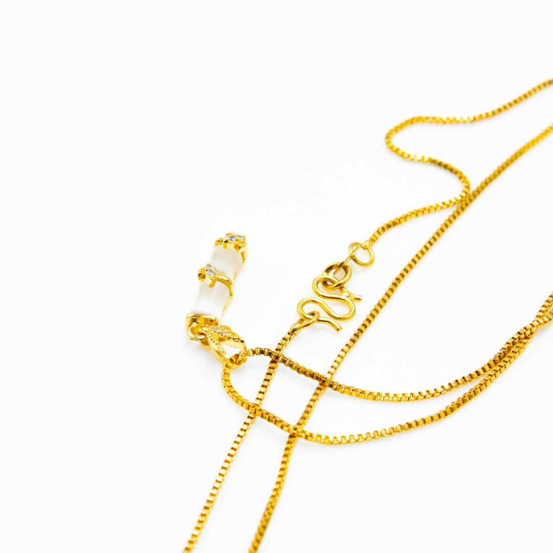 EJ3116 Bamboo(24K) - Premium Necklace from EDLE - Just $28! Shop now at EDLE SHOPPING