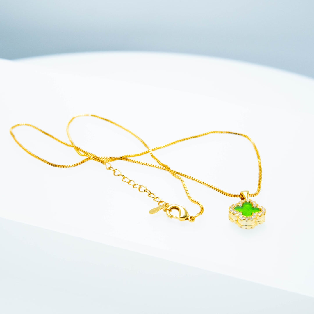 EJ3137G Clover(24K) - Premium Necklace from EDLE - Just $28! Shop now at EDLE SHOPPING