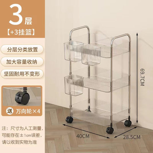 HL9016 Three layer Movable storage rack (3 hanging baskets) - Premium Home Storage & Organization from EDLE - Just $65! Shop now at EDLE SHOPPING