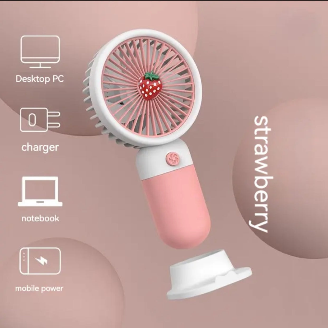 HA1003 Fruit Series Small Fan - Premium USB & Mobile Fans from EDLE - Just $11! Shop now at EDLE SHOPPING