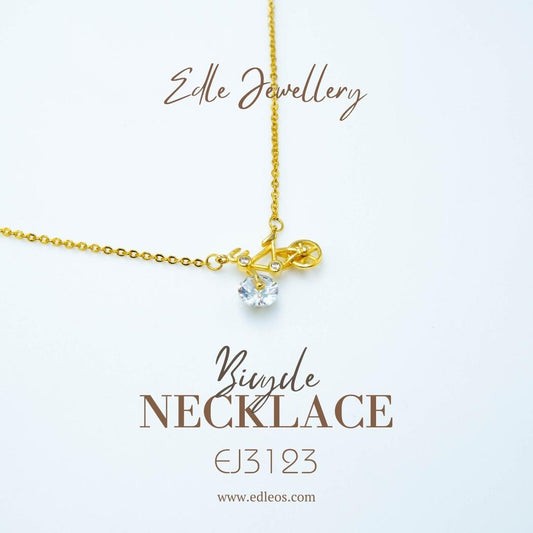 EJ3123 Bicycle(24K) - Premium Necklace from EDLE - Just $28! Shop now at EDLE SHOPPING
