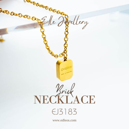 EJ3183 Brick(24K) - Premium Necklace from EDLE - Just $28! Shop now at EDLE SHOPPING