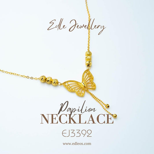 EJ3392 Papilion(24K) - Premium Necklace from EDLE - Just $28! Shop now at EDLE SHOPPING