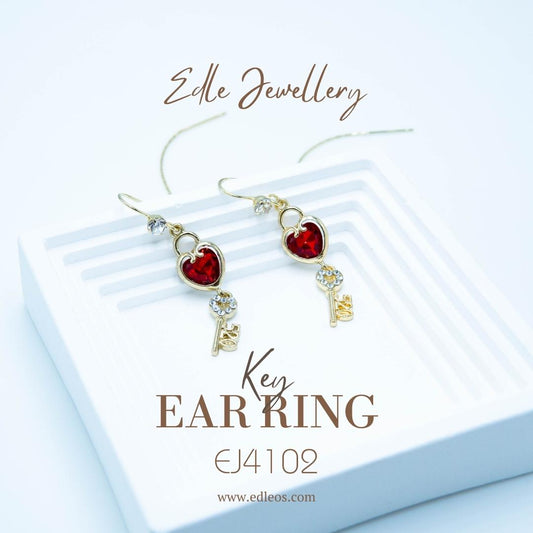 EJ4102-Key(24K) - Premium earring from EDLE - Just $28! Shop now at EDLE SHOPPING