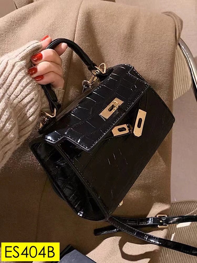 ES4004B Black Kelly - Premium Handbag from EDLE - Just $50! Shop now at EDLE SHOPPING