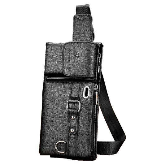 ES4007BK Black Kangaroo Bag - Premium chestbag from EDLE - Just $44! Shop now at EDLE SHOPPING