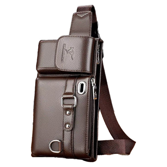 ES4007BW Brown Kangaroo Bag - Premium chestbag from EDLE - Just $44! Shop now at EDLE SHOPPING
