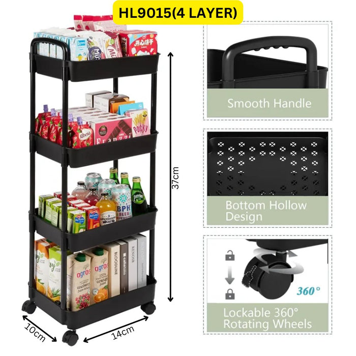 HL9015 Four layer Bathroom storage rack - EDLE SDN. BHD.