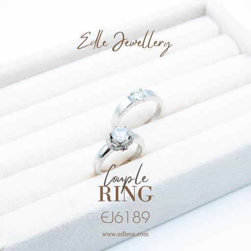 EJ6189 Couple Ring(925Silver) - EDLE SDN. BHD.