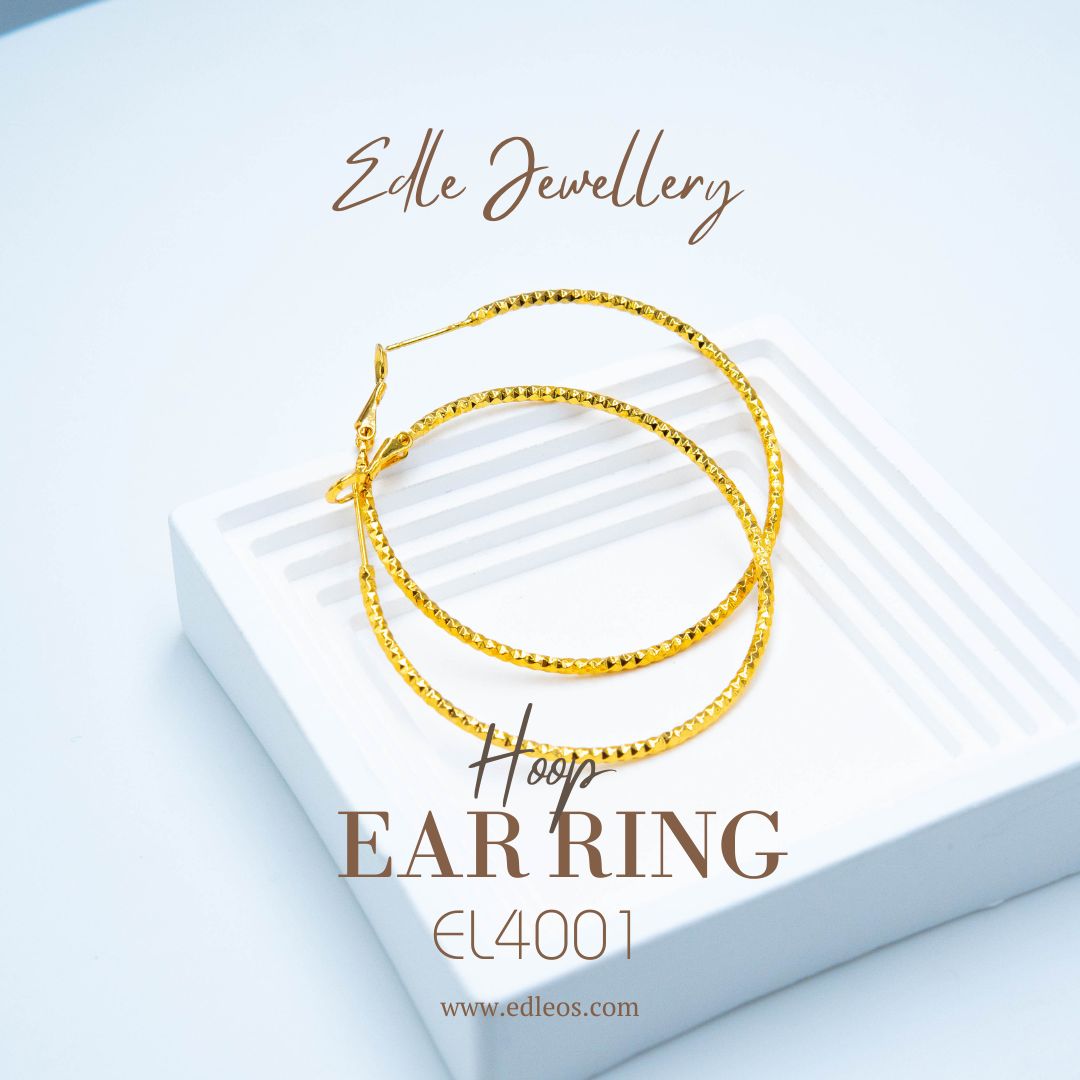 EL4001 Hoop(Dubai) - Premium earring from EDLE - Just $29.90! Shop now at EDLE SHOPPING