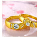 EJ6191 Couple Gold Heart Ring (24K) - EDLE SDN. BHD.