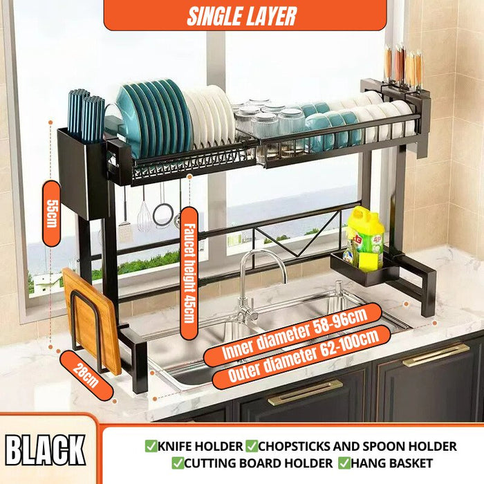 HL9083 Retractable kitchen sink rack (single layer) - EDLE SDN. BHD.