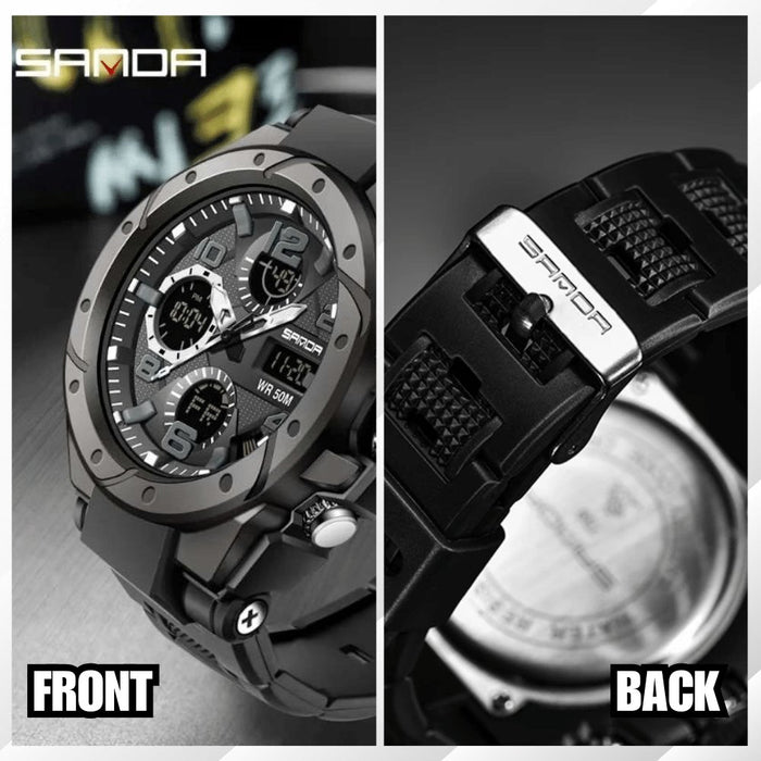 ES3010 SANDA Dual Display eletronic watch - EDLE SDN. BHD.