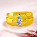 EJ6191 Couple Gold Heart Ring (24K) - EDLE SDN. BHD.