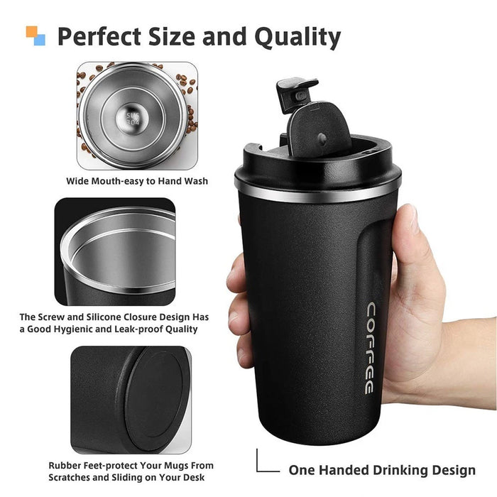 HL1014 Stainless steel coffee cup (380ML) - EDLE SDN. BHD.