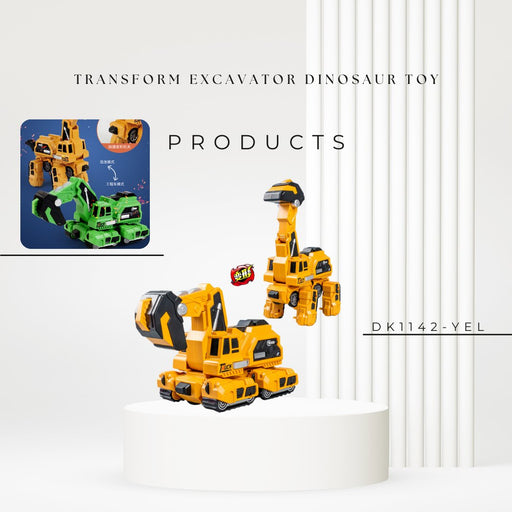 DK1142 TRANSFORM EXCAVATOR DINOSAUR TOY - EDLE SDN. BHD.