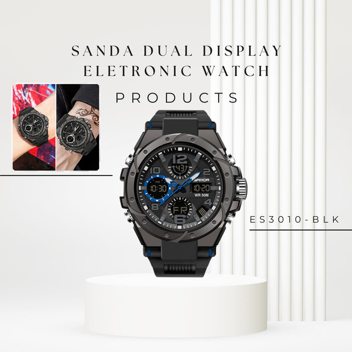 ES3010 SANDA Dual Display eletronic watch - EDLE SDN. BHD.