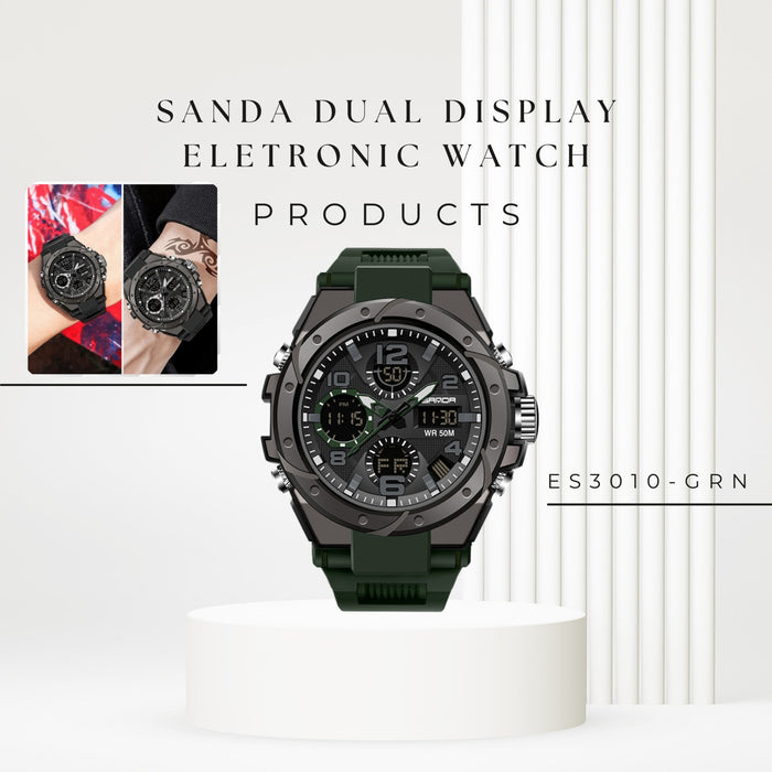 ES3010 SANDA Dual Display eletronic watch - EDLE SDN. BHD.