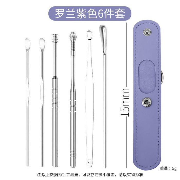 HB1002 6 - Piece set of ear picks - EDLE SDN. BHD.