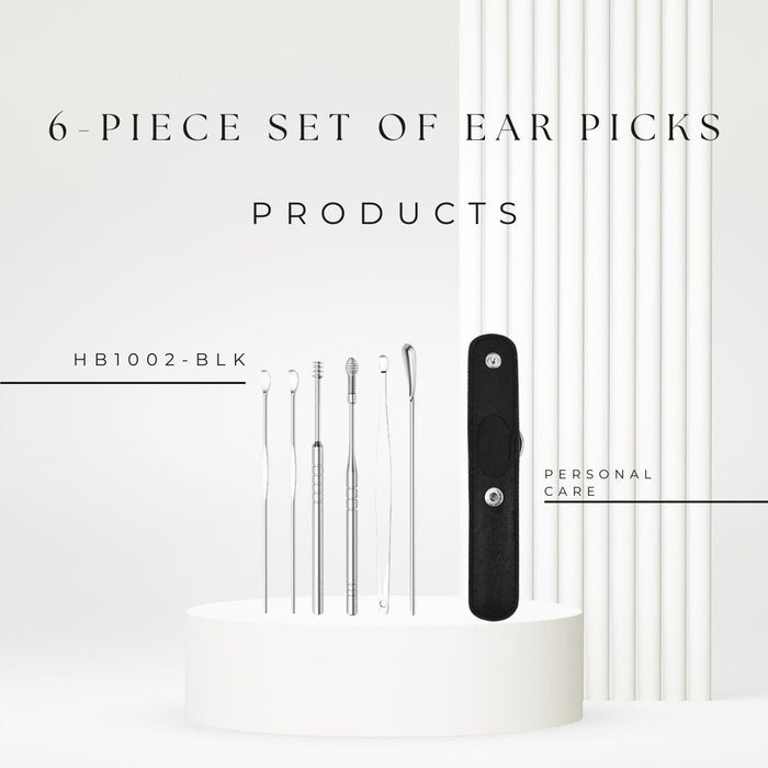 HB1002 6 - Piece set of ear picks - EDLE SDN. BHD.