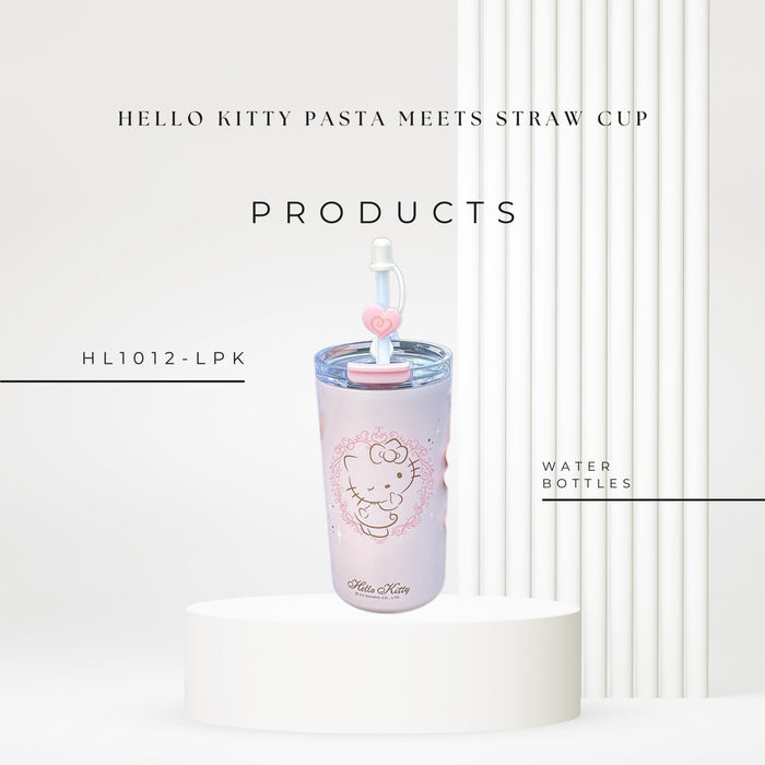 HL1012 HELLO KITTY Pasta Meets Straw Cup - EDLE SDN. BHD.