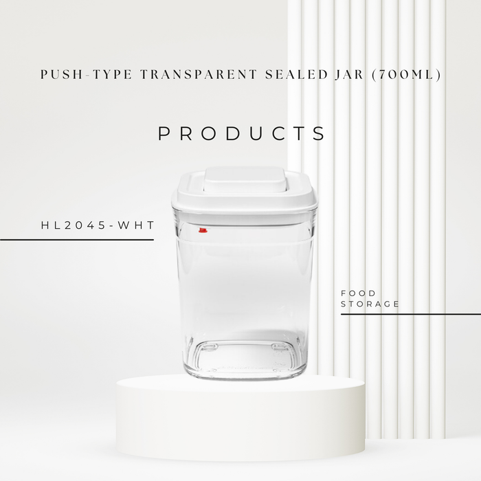 HL2045 Push-type transparent sealed jar (700ML)