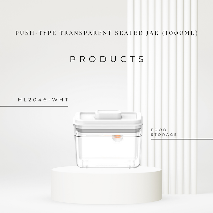 HL2046 Push-type transparent sealed jar (1000ML)