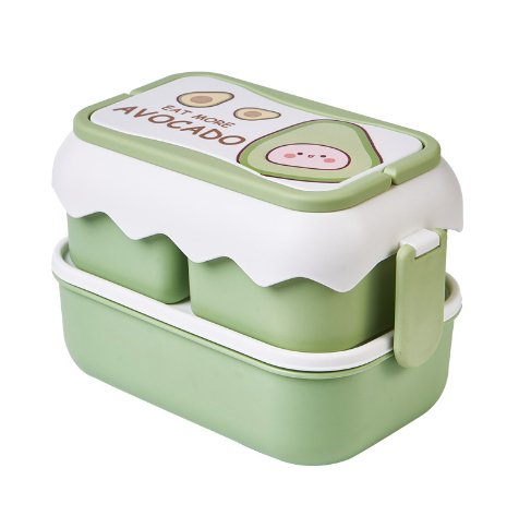 HL2079 Double layer portable lunch box - EDLE SDN. BHD.