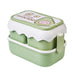 HL2079 Double layer portable lunch box - EDLE SDN. BHD.