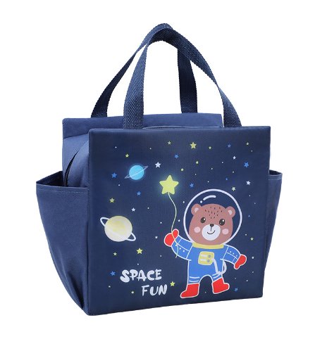 HL2090 Cartoon Insulated Lunch Box Bag(Tibetan Blue Space Bear) - EDLE SDN. BHD.