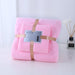 HL4007 Warp knitted coral fleece towel bath towel set - EDLE SDN. BHD.