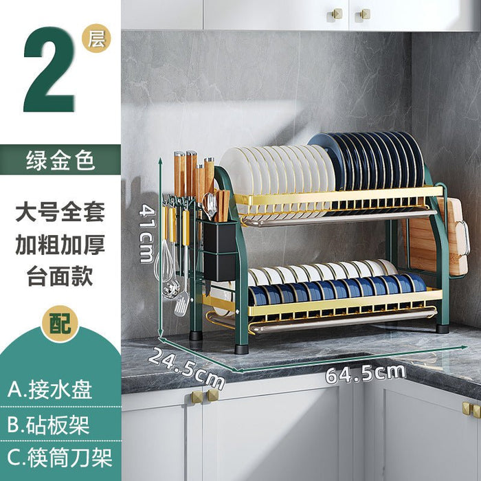 HL9012 Double layer Dish storage rack (big size) - EDLE SDN. BHD.