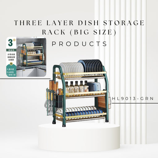 HL9013 Three layer Dish storage rack (big size) - EDLE SDN. BHD.