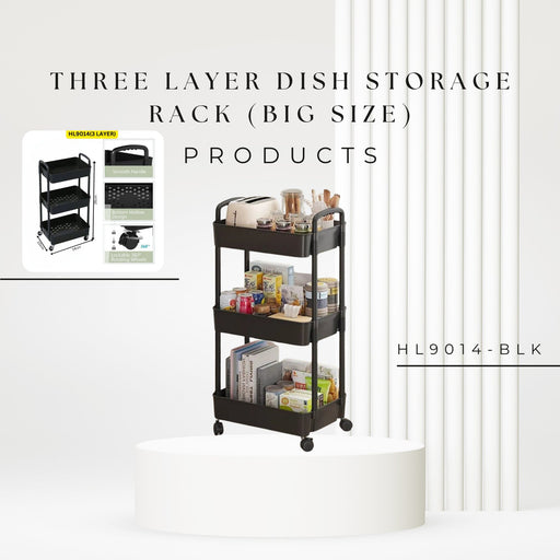 HL9014 Three layer Bathroom storage rack - EDLE SDN. BHD.