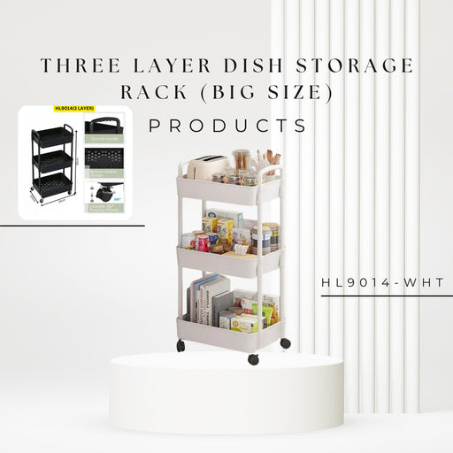 HL9014 Three layer Bathroom storage rack - EDLE SDN. BHD.