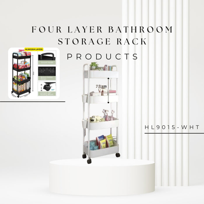 HL9015 Four layer Bathroom storage rack - EDLE SDN. BHD.