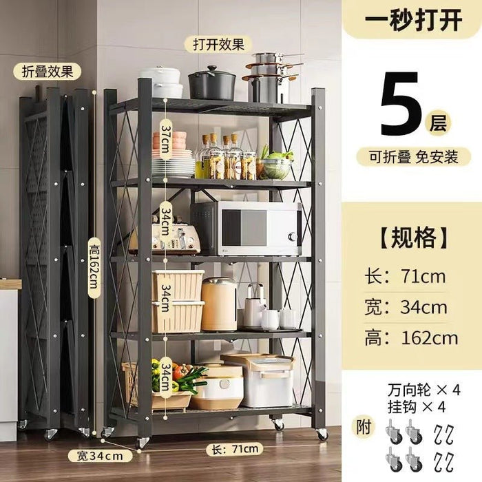 HL9020 Five layer Folding storage rack - EDLE SDN. BHD.