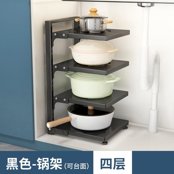 HL9034 Pot storage rack under sink ( Adjustable - Four layers) - EDLE SDN. BHD.