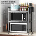 HL9056 Kitchen microwave storage rack (Knife holder+chopstick holder+cutting board holder+6 hooks) - EDLE SDN. BHD.