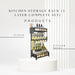 HL9068 Kitchen storage rack (3 - layer complete set) - EDLE SDN. BHD.