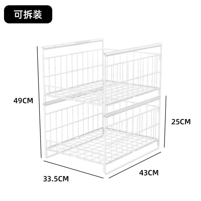 HL9070 Kitchen pull-out storage rack (Heightened version) - Premium Kitchenware from EDLE - Just $105! Shop now at EDLE SHOPPING