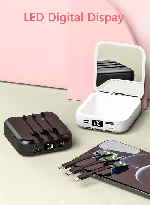 ES8086 Power Bank with Makeup Mirror - EDLE SDN. BHD.