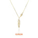 EJ3114 Feather(24K) - Premium Necklace from EDLE - Just $25.00! Shop now at EDLE SHOPPING